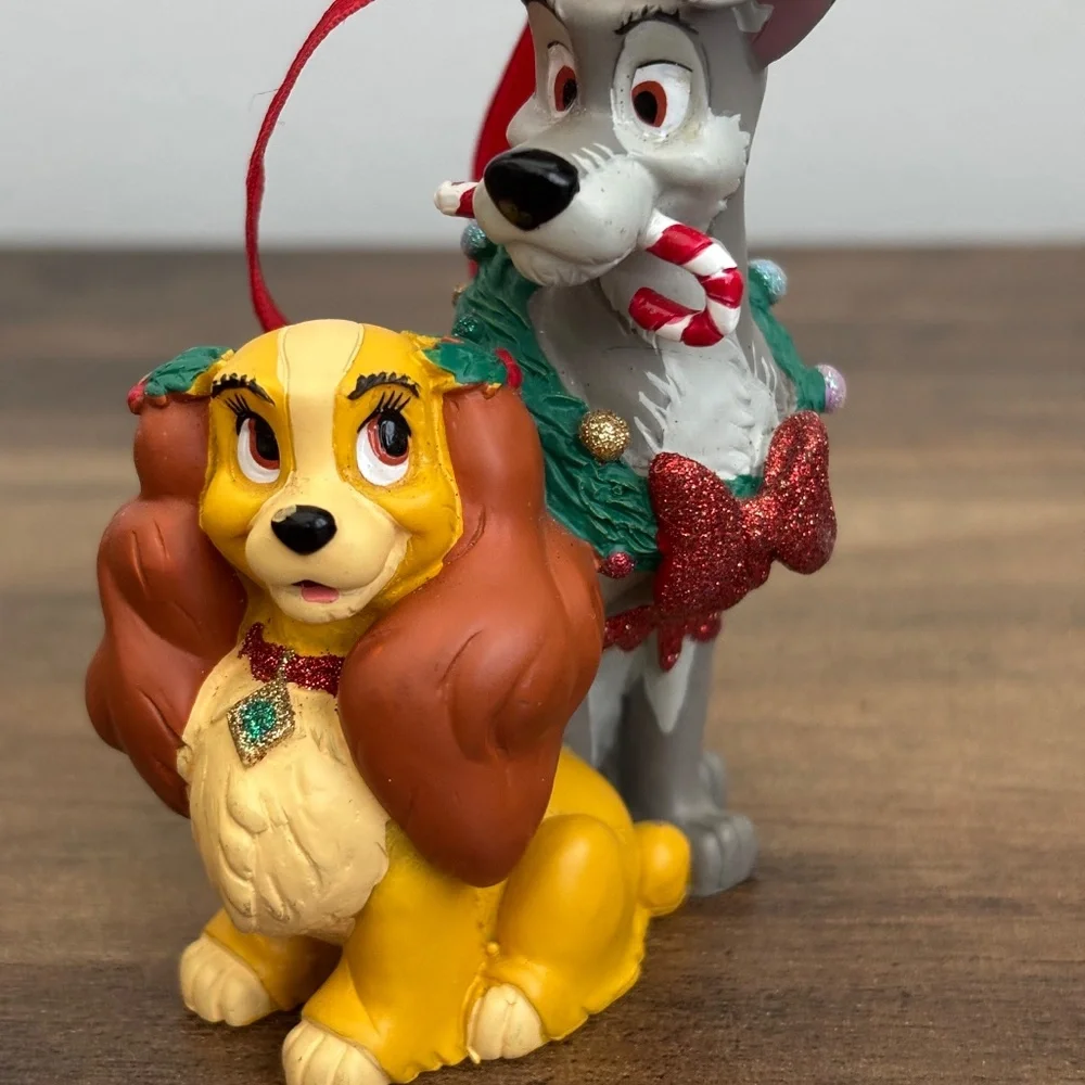 Disney Parks LADY AND THE TRAMP Holiday Christmas Tree Ornament Dogs Decor Candy